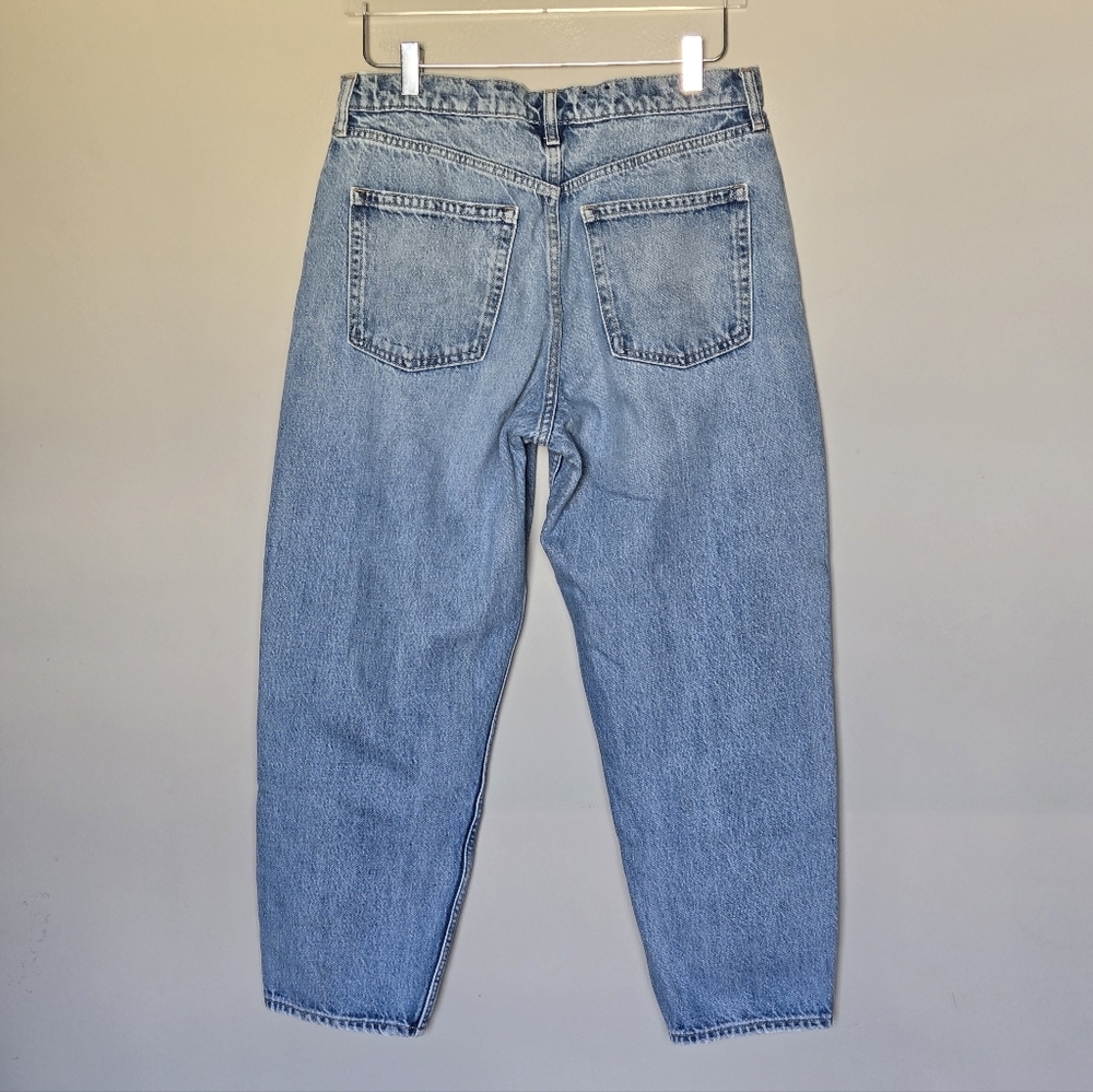 GAP High Rise Barrel Jean Blue Balloon Women's Size 30 / 10 R - Picture 11 of 12
